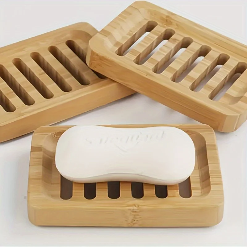 Soap Making Supplies Australia - 竹ケーストレイ木製防カビ排水石鹸箱天然竹食器バスソープホルダー容器浴室洗面所ツール
