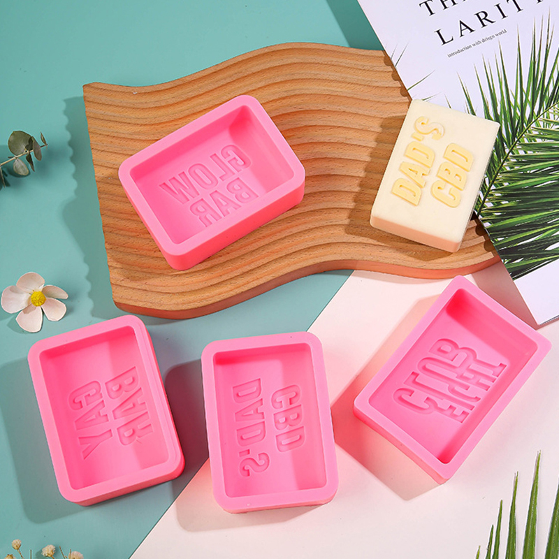 Soap Making Fight Club - ファイトクラブレターズソープシリコンモールド長方形バスローションバー作成用品モールドケーキローフパンアクセサリー
