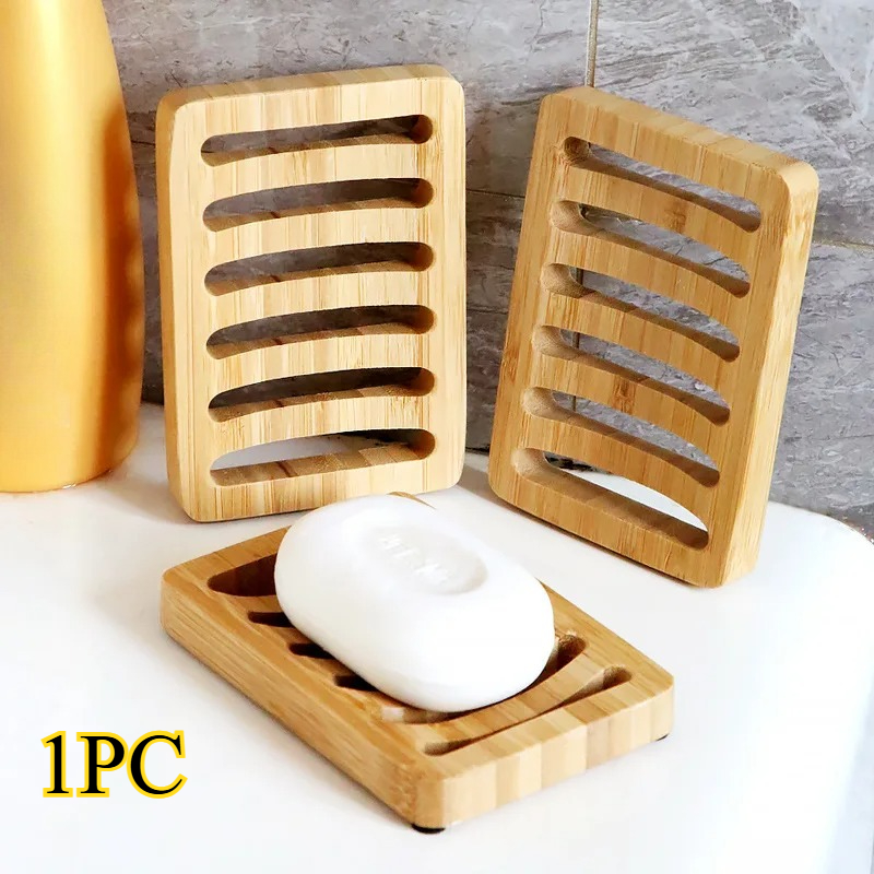 Soap Making Supplies Australia - 竹製ケーストレイ木製防カビ排水石鹸箱天然竹ツールバスソープホルダーコンテナ浴室洗面所ツール