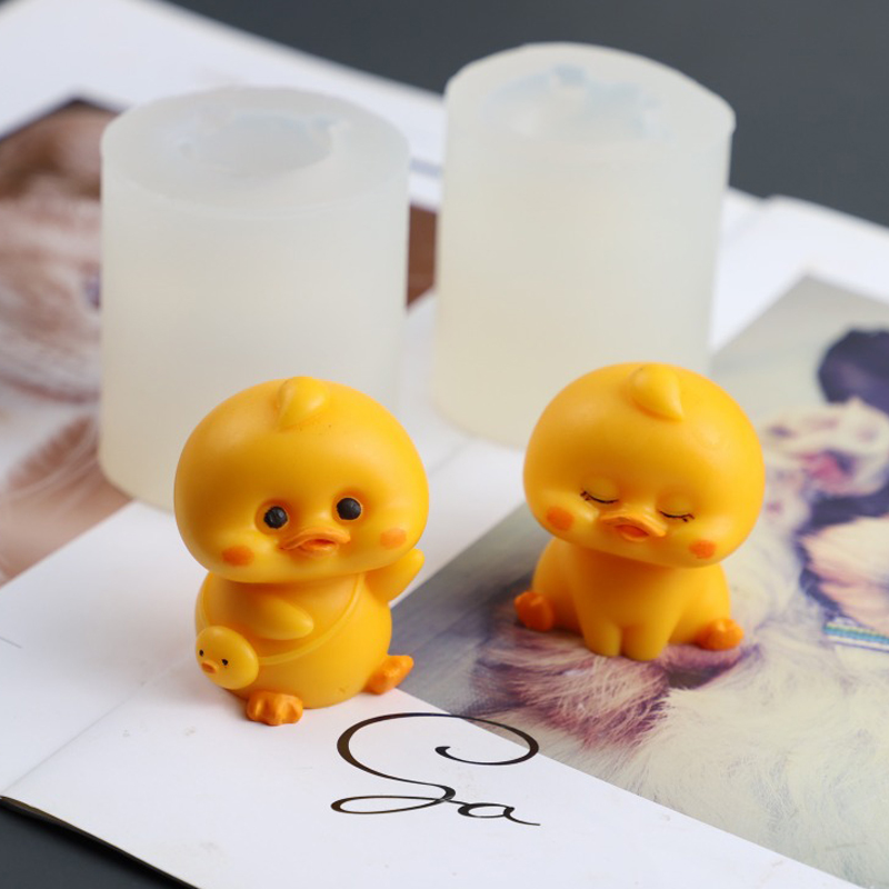 Soap Making Business - 3D スマイルアヒルシリコーンキャンドル金型かわいいアヒルチョコレートプディングアイスケーキベーキングメイク DIY 石鹸石膏樹脂工芸品鋳造ツール