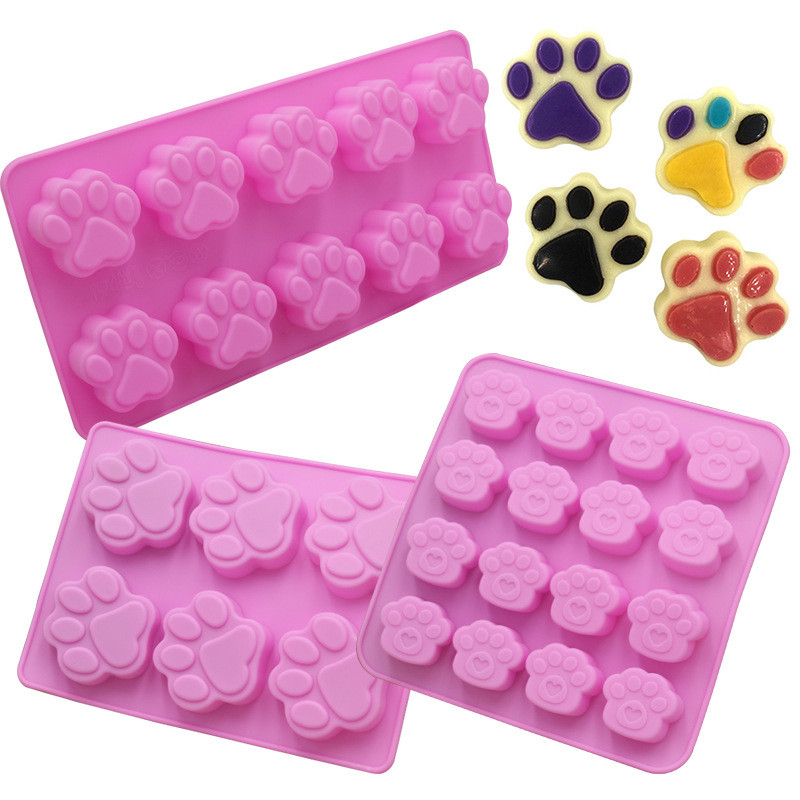 Soap Making Tray - 猫の爪の形のチョコレートシリコーン型 DIY ベーキングケーキデコレーションモールドキャンディープディングゼリー石鹸型ドリップ接着剤型製氷皿