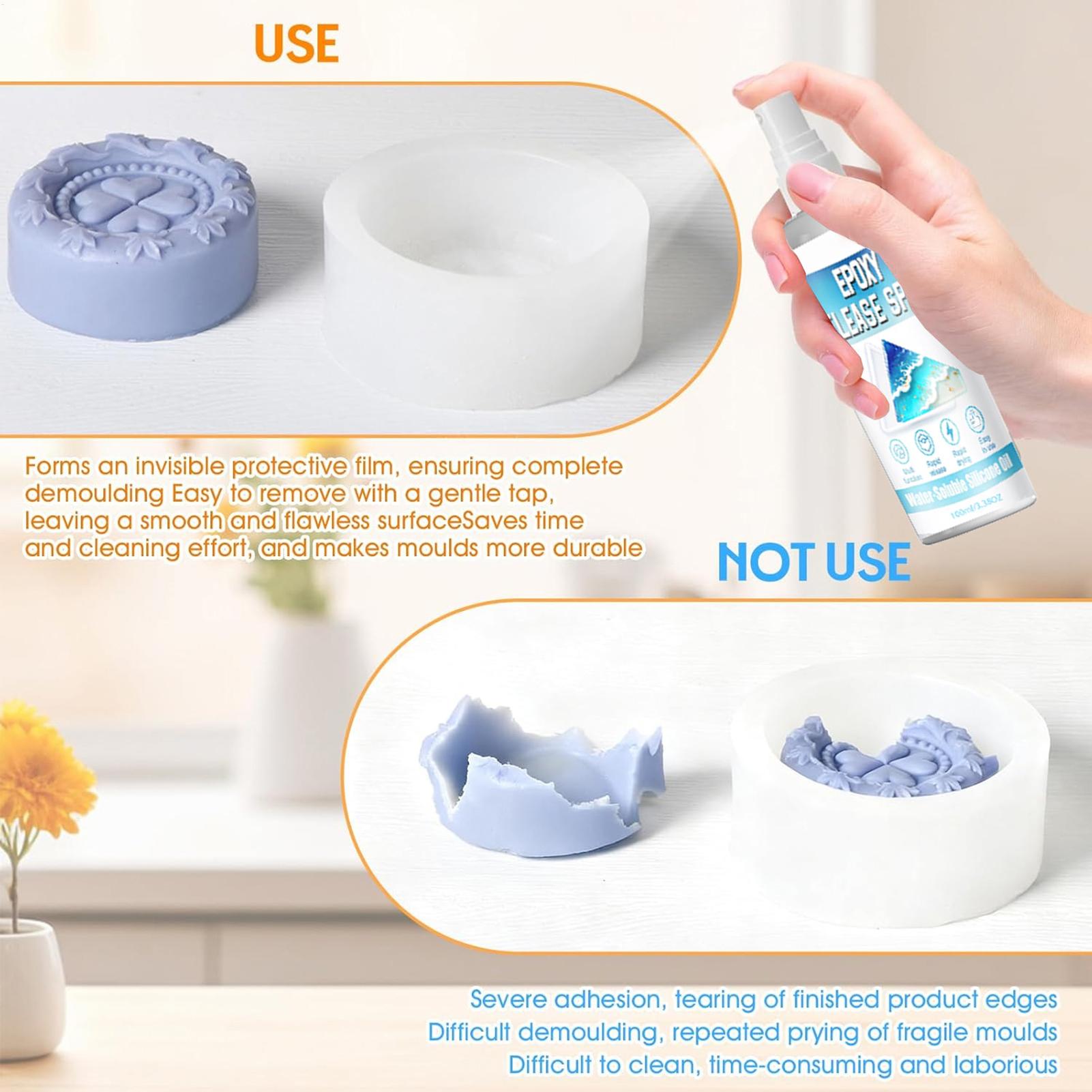 シリコンリリーススプレー エポキシリリーススプレー 強力な型 - Soap Making Material のレビューと価格