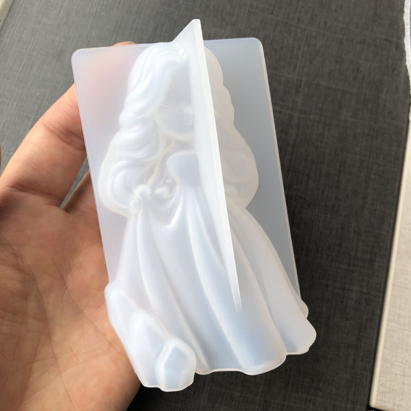 3D かわいいプリンセスシリコーンキャンドルモールド天使の女 - Soap Making Material のレビューと価格