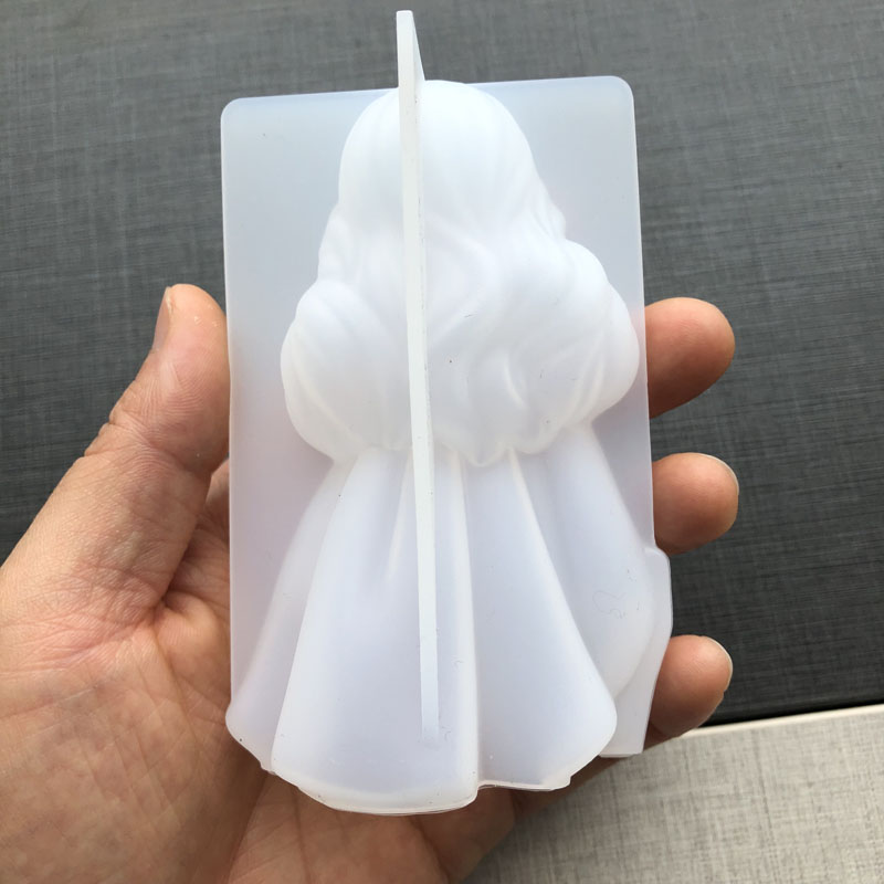 3D かわいいプリンセスシリコーンキャンドルモールド天使の女 - Soap Making Material のレビューと価格