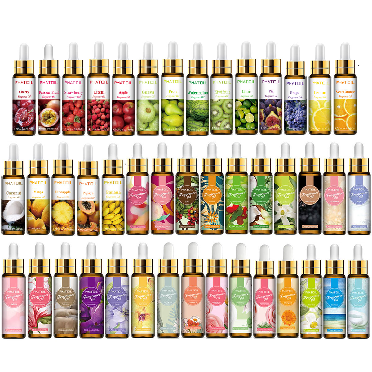 10 ミリリットルピュアフルーツフラワーアロマフレグランスオ - Soap Making Ingredients Natural のレビューと価格