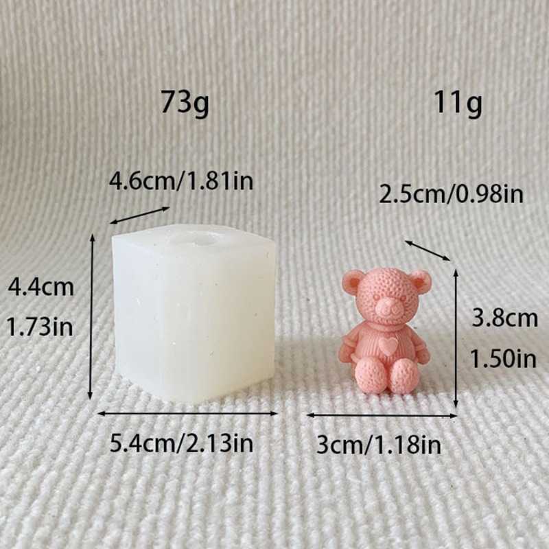 ミニラブベアキャンドルシリコーン型 DIY かわいいクマ工芸 - Soap Making Business のレビューと価格