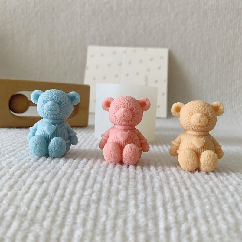 ミニラブベアキャンドルシリコーン型 DIY かわいいクマ工芸 - Soap Making Business のレビューと価格