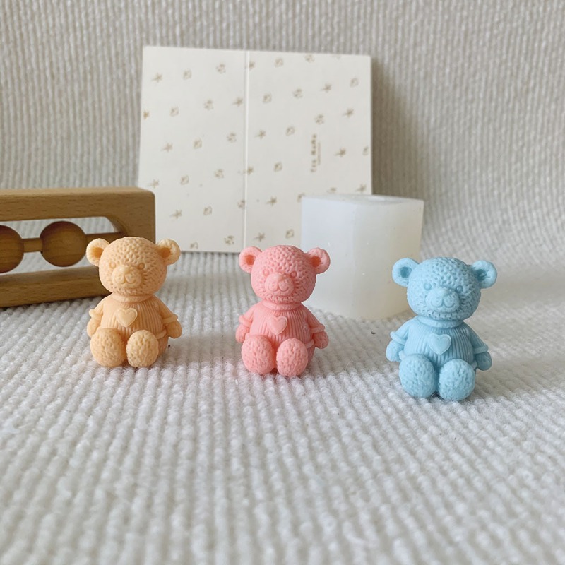 ミニラブベアキャンドルシリコーン型 DIY かわいいクマ工芸 - Soap Making Business のレビューと価格