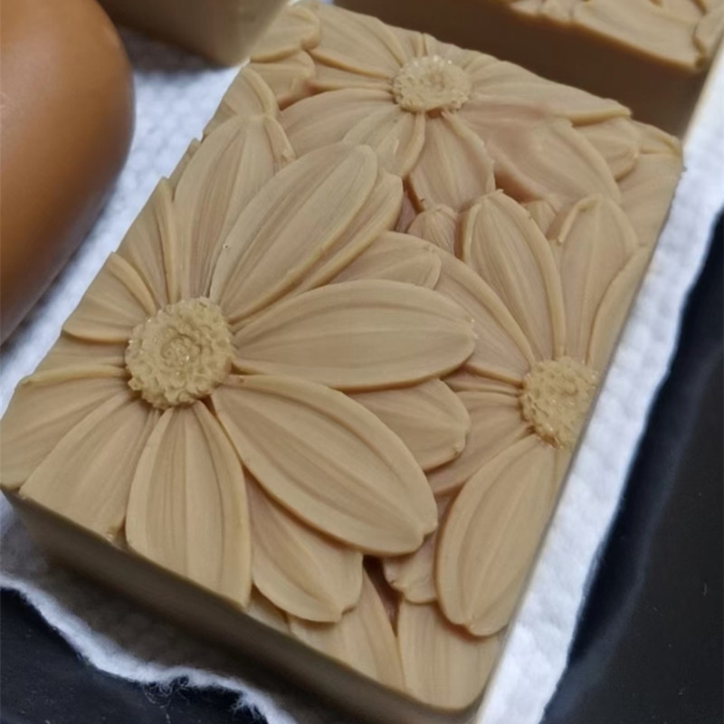 最新！！ !3d エレガントなひまわり石鹸型長方形シリコーン - Soap Mold Silicone Loaf のレビューと価格