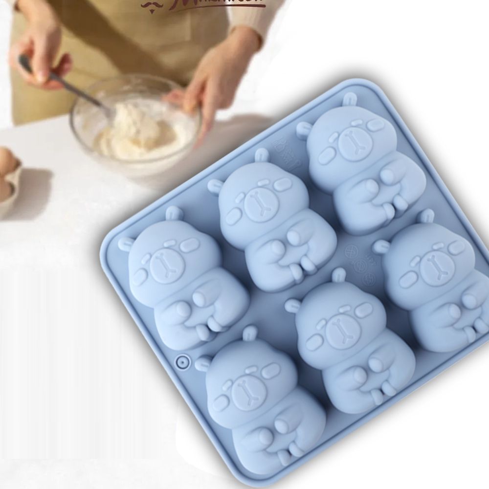 かわいいカピバラの形をしたシリコンケーキ型1個。チョコレート - Soap Making Tray のレビューと価格