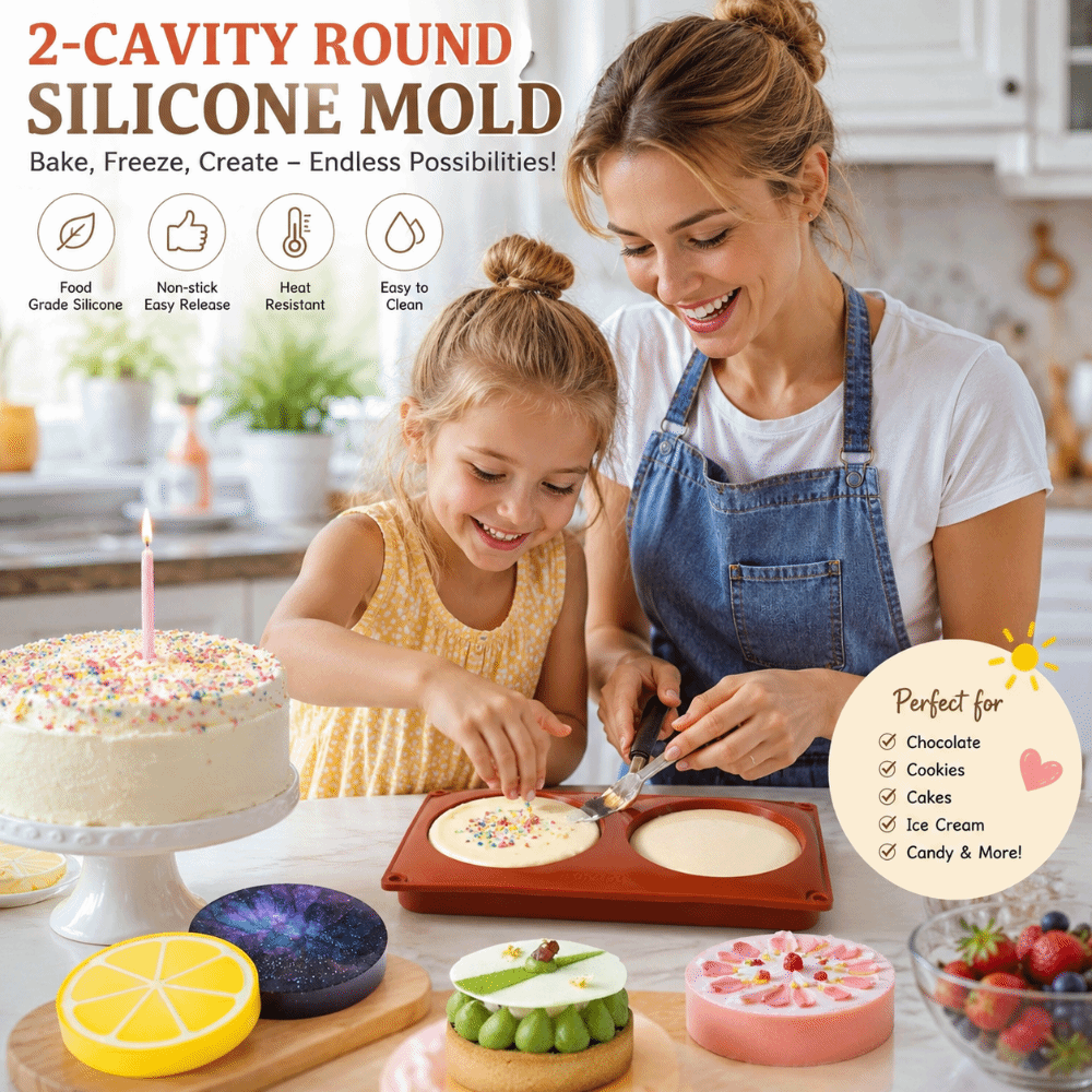 円筒形シリコンベーキングモールド大型ノンスティックラウンドシ - Soap Making Supplies Australia のレビューと価格