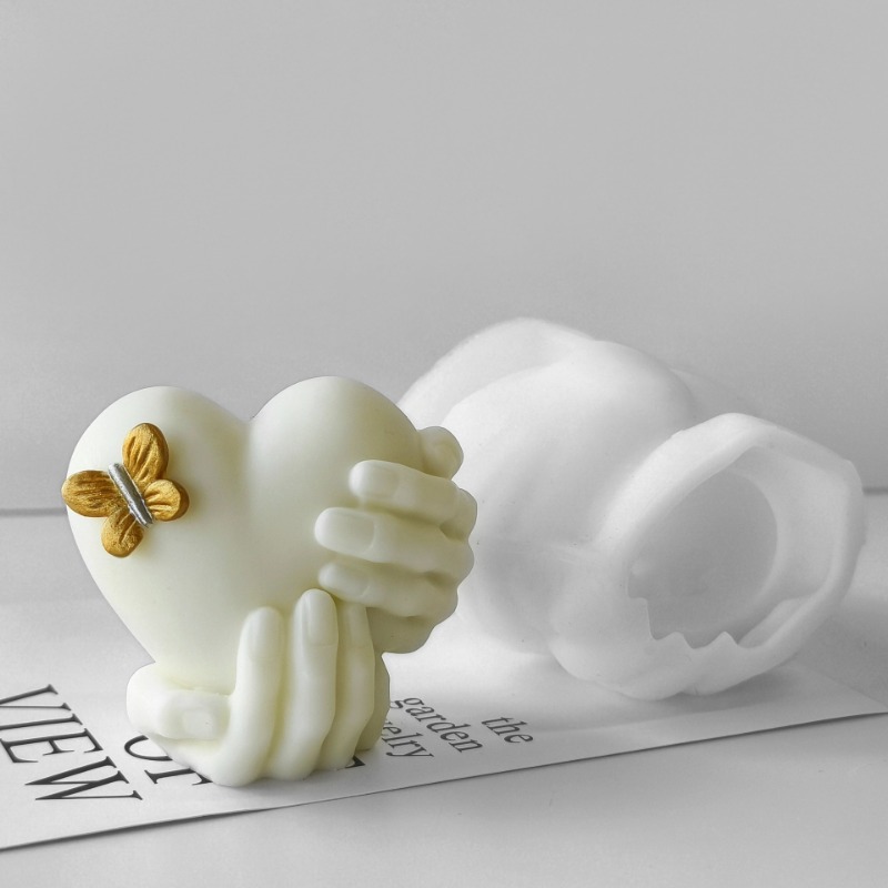 ハンドホールドラブシリコーンキャンドルモールドバレンタインデ - Soap Making Business のレビューと価格