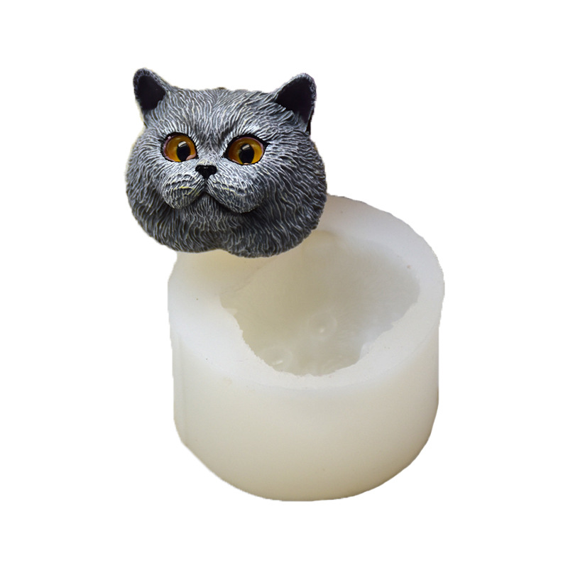 シリコーン型短毛猫型手作りチョコレート石鹸型フォンダンケーキ - Soap Making Material のレビューと価格