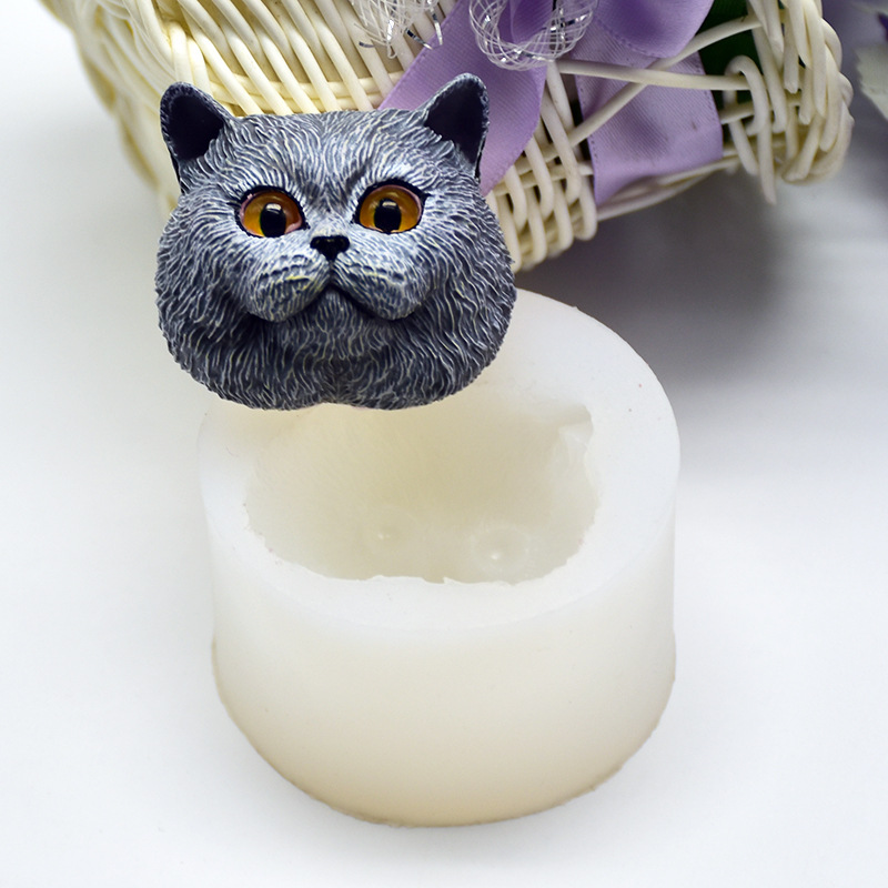 シリコーン型短毛猫型手作りチョコレート石鹸型フォンダンケーキ - Soap Making Material のレビューと価格