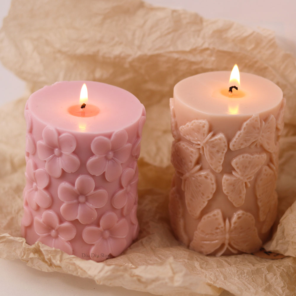 花蝶柱状シリコーンキャンドルモールド DIY 波石鹸樹脂石膏 - Soap Making Business のレビューと価格