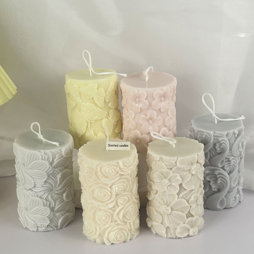 花蝶柱状シリコーンキャンドルモールド DIY 波石鹸樹脂石膏 - Soap Making Business のレビューと価格