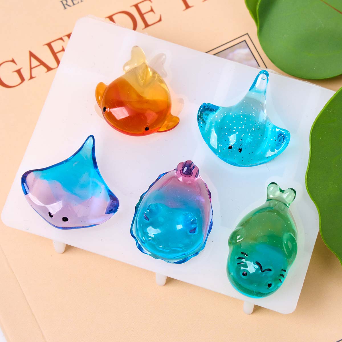 3Dヒーリング可愛いマンタ鯨シリコンモールドDIYキーホルダ - Soap Making Material のレビューと価格