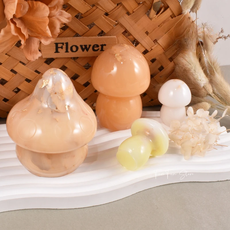 3D キノコキャンドルシリコーン型クリスタル樹脂エポキシ鋳造 - Soap Making Business のレビューと価格