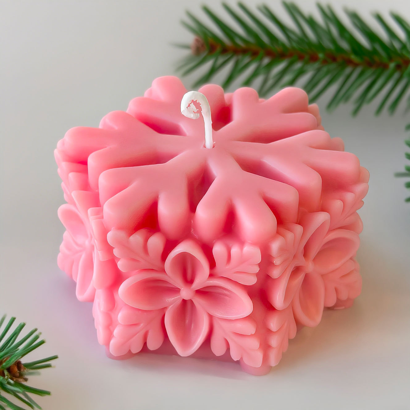 クリスマススノーフレークピラーキャンドルモールド DIY ア - Soap Making Scents のレビューと価格