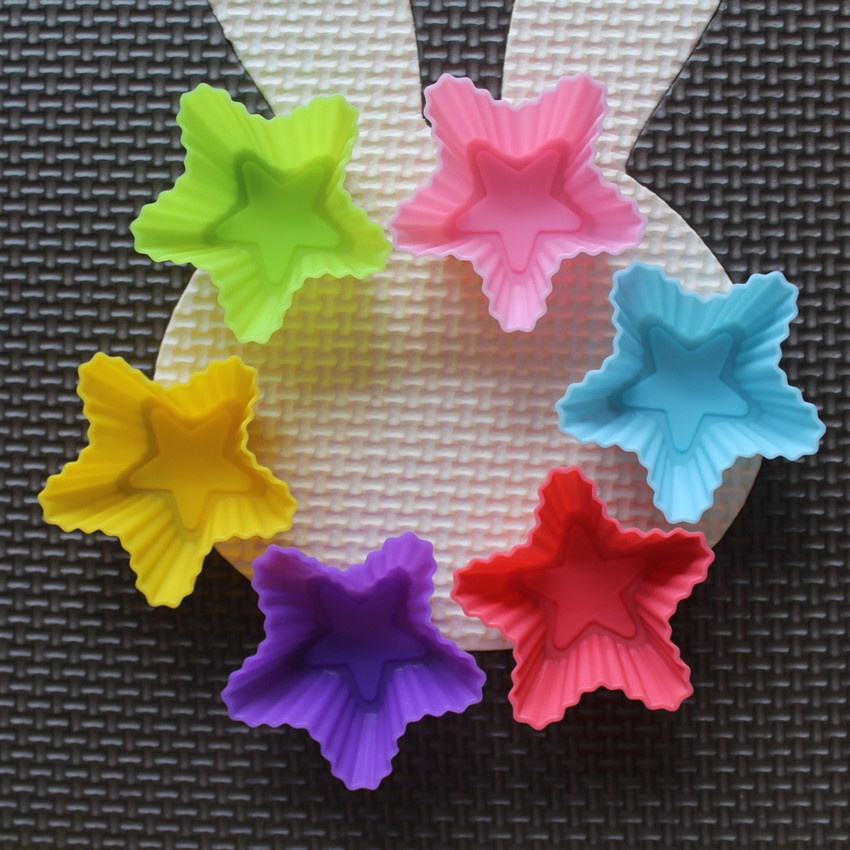 6個セット ノンスティック 花柄 シリコンモールド チョコレ - Soap Making Material のレビューと価格