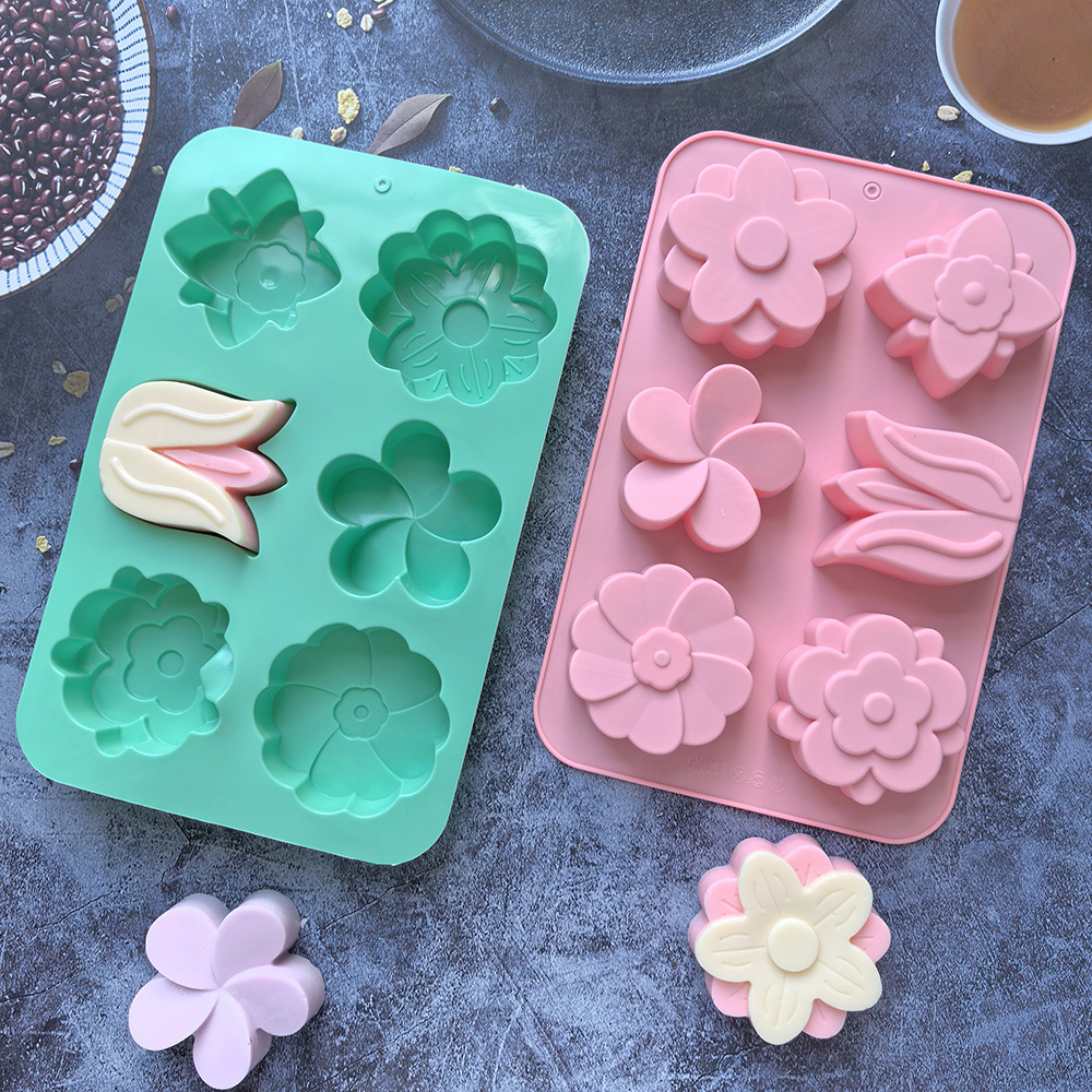 様々な花の形をしたシリコンモールド、石鹸やキャンドル作り、ケ - Soap Mold Silicone Loaf のレビューと価格