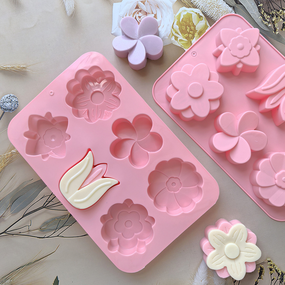 様々な花の形をしたシリコンモールド、石鹸やキャンドル作り、ケ - Soap Mold Silicone Loaf のレビューと価格