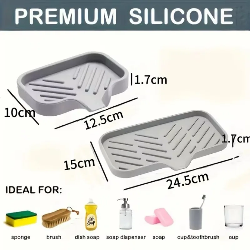 自動排水式石鹸置き シリコン製 キッチンシンク用石鹸皿 スポ - Soap Making Tray のレビューと価格