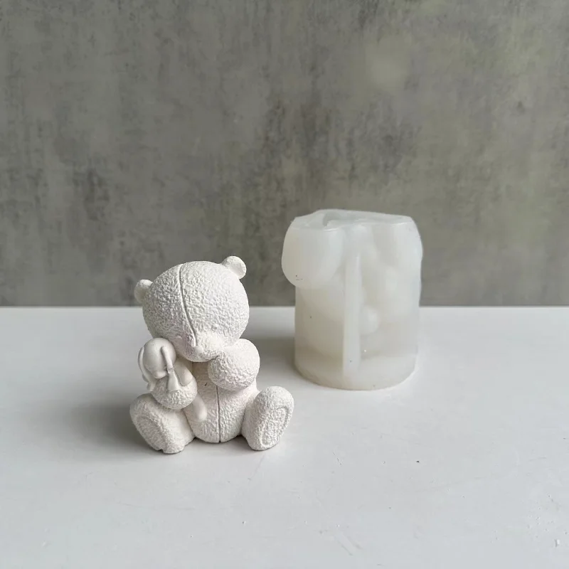 織クマキャンドルシリコーン型 3D クマアロマセラピー石膏石 - Soap Making Business のレビューと価格
